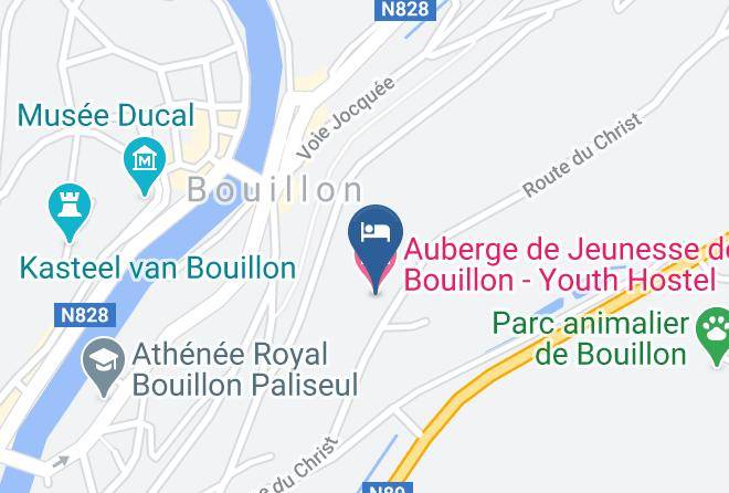 Luxemburg Province - Bouillon Youth Hostel Maps