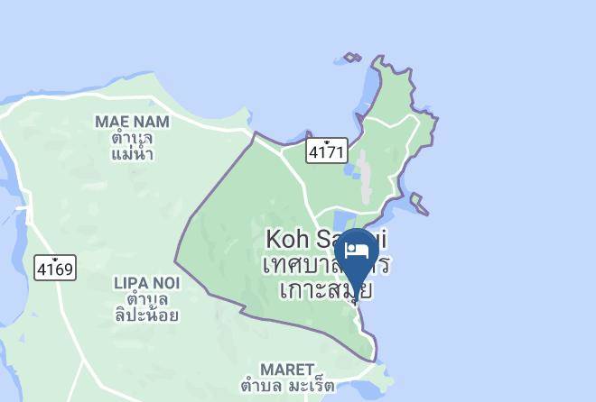 Amphoe Ko Samui - Boujis Boutique Resort Maps