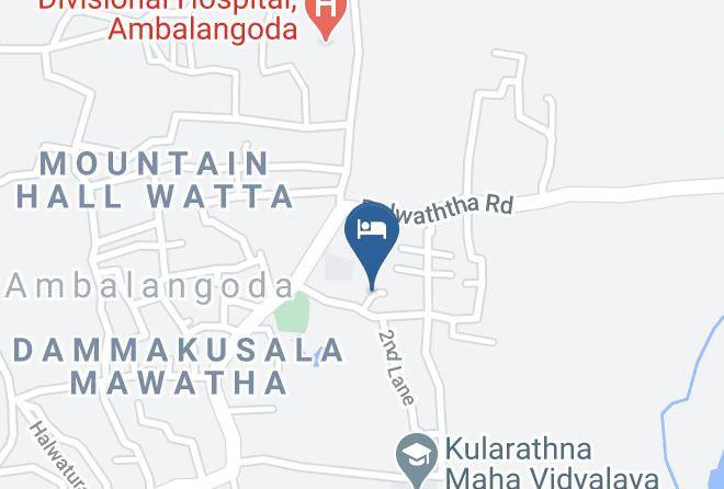 Galle - Boulder Bungalow Holiday Resort Maps