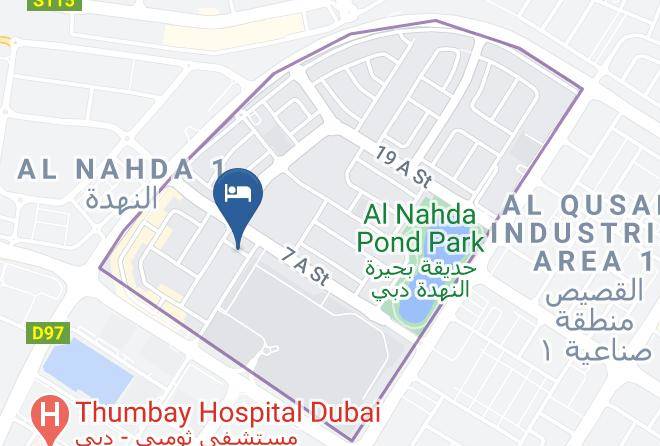 Dubai - Boulevard City Suites Al Nahda2 Maps