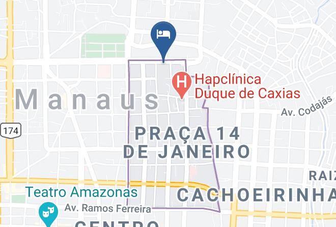 Manaus - Boulevard Slaass Flat Hotel Maps
