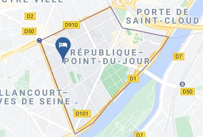 Hauts De Seine - Boulogne Residence Hotel Maps