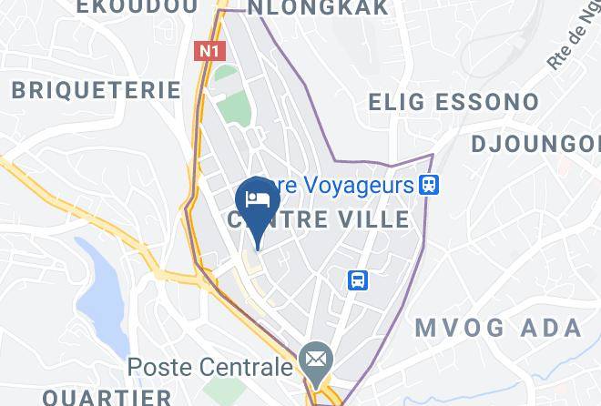 Boun's Hotel Map - Centre - Mfoundi