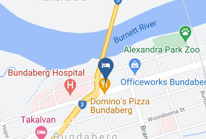 Bundaberg - Bourbong Street Motel Maps
