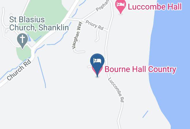 Isle Of Wight - Bourne Hall Country Hotel Maps