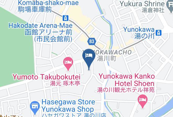 Hakodate City - Bourou Noguchi Hakodate Ryokan Maps