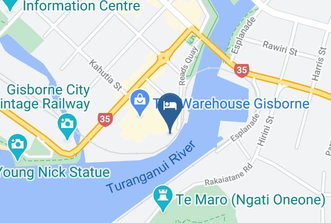 Gisborne - Boutique At Portside Hotel Maps