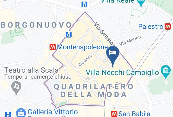 Milan - Boutique Centrale Sant'andrea Maps