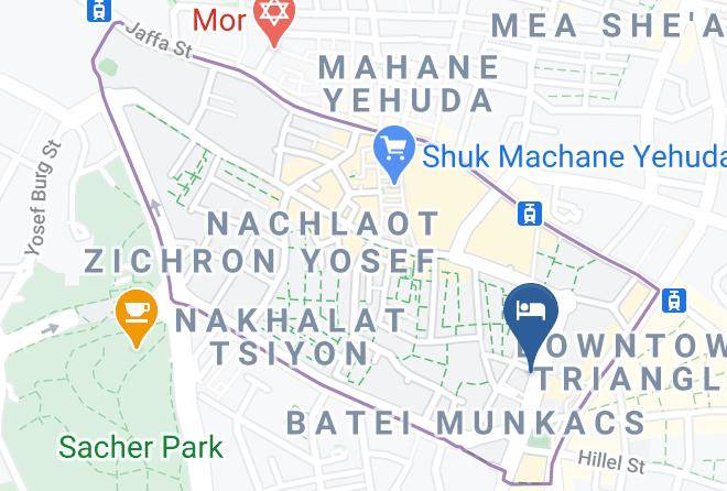 Jerusalem - Boutique Garden For Couples Maps