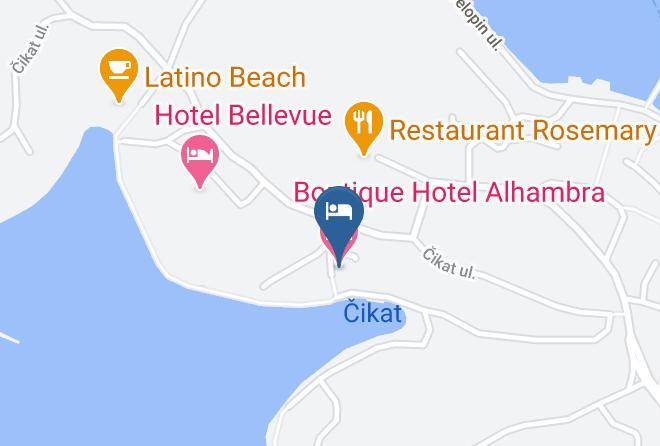 Mali Losinj - Boutique Hotel Alhambra Maps