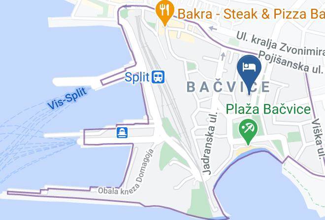 Split - Boutique Hotel Bacvice Maps