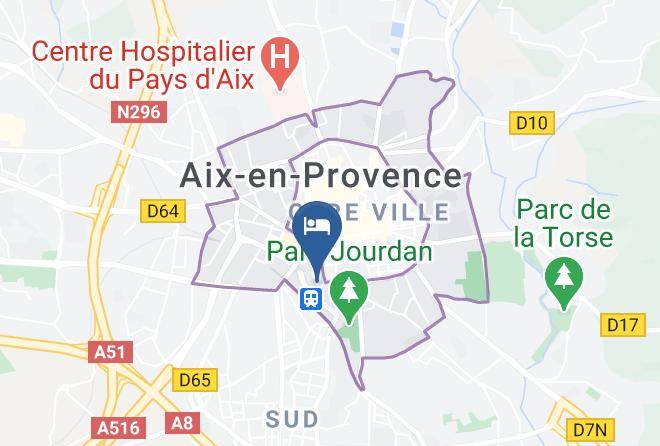 Bouches Du Rhone - Boutique Hotel Cezanne Maps