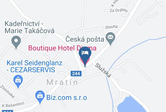 Prague East - Boutique Hotel Diama Maps