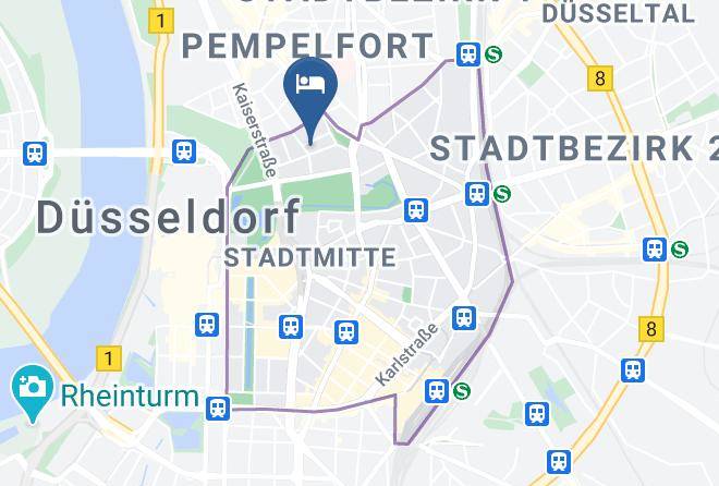 Boutiquehotel Dusseldorf Berial Map