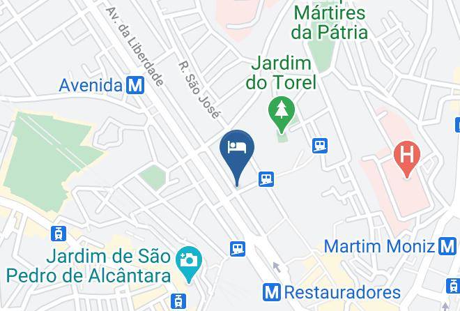 Lisbon - Heritage Av Liberdade Hotel Maps