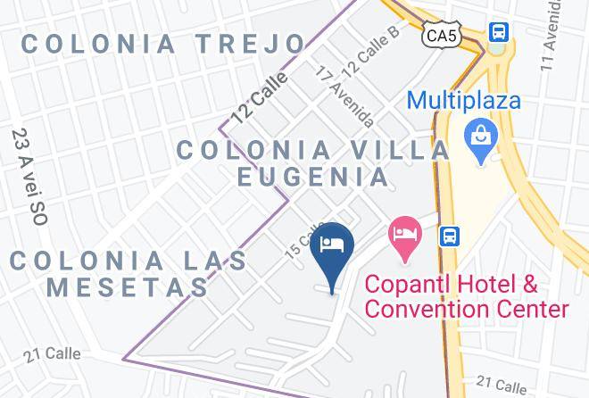 San Pedro Sula - Hotel Boutique La Cordillera Maps