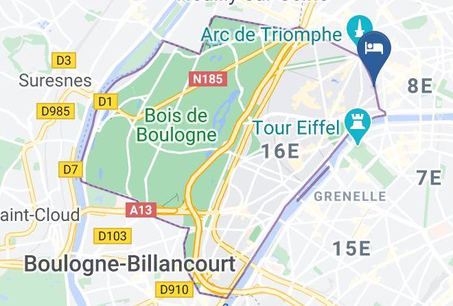 Hotel Marceau Champs Elysees Paris Map