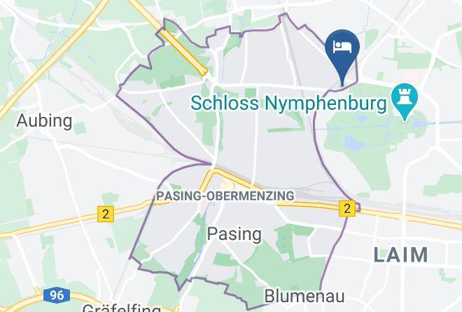 Boutique Hotel Munchen Obermenzing Map