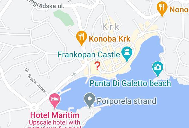 Krk - Boutique Hotel Placa Maps