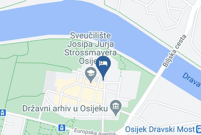 Osijek - Boutique Hotel Tvrda Maps