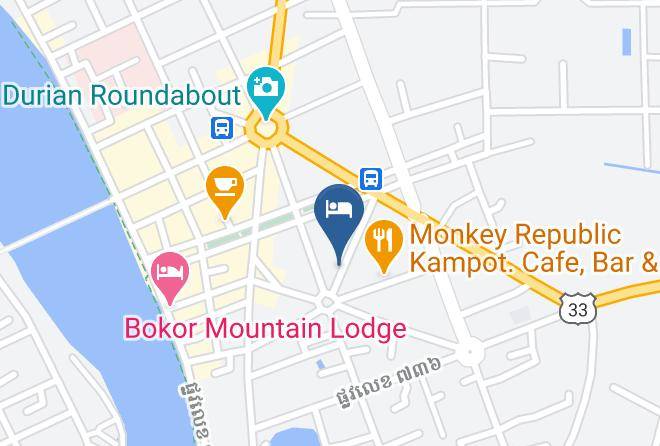 Kampot Town - Boutique Kampot Hotel Maps
