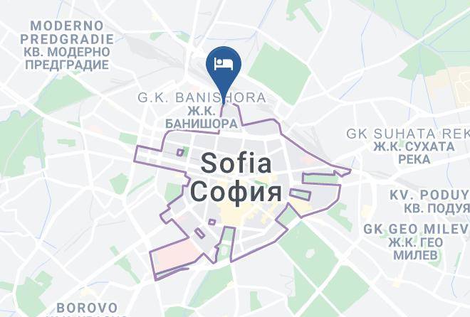 Boutique One Hotel Sofia Map