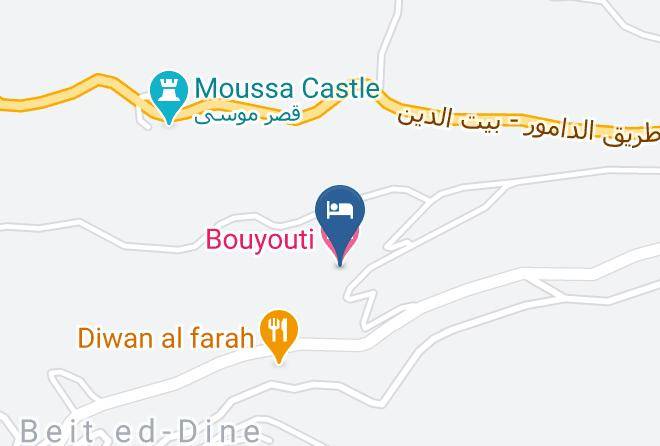 Ech Chouf - Bouyouti Hotel Maps