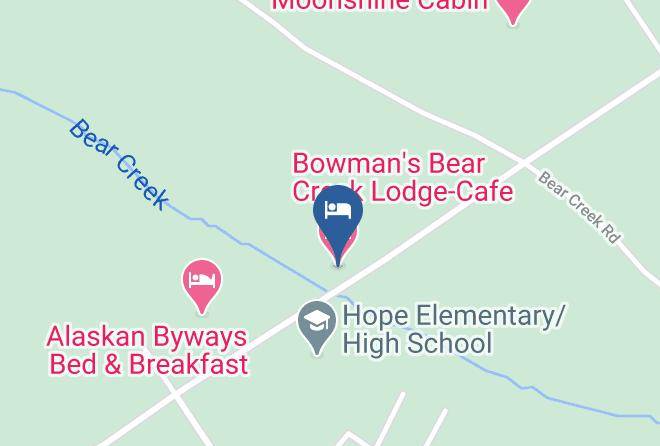 Kenai Peninsula Borough - Bowman's Bear Creek Lodge Cafe Maps
