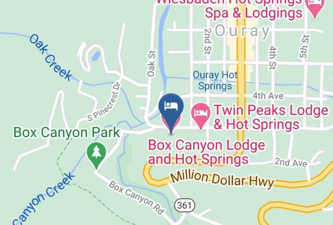 Ouray - Box Canyon Lodge And Hot Springs Maps