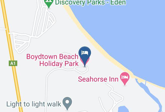 Bega Valley - Boydtown Beach Holiday Park Maps