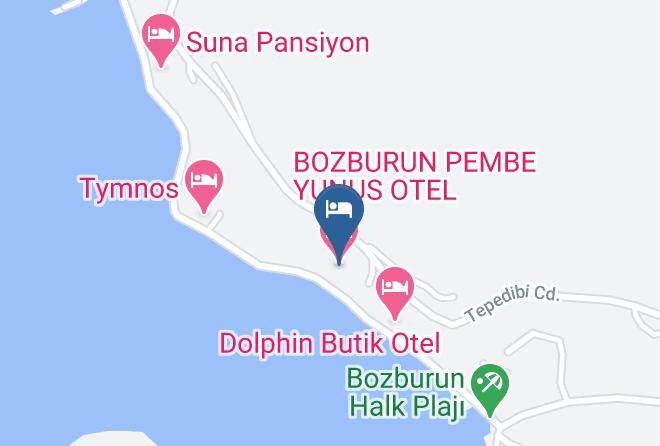 Marmaris - Bozburun Pembe Yunus Pansiyon Maps