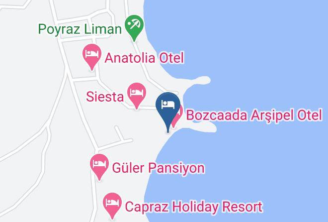 Bozcaada - Bozcaada Deniz Bahce Otel Maps
