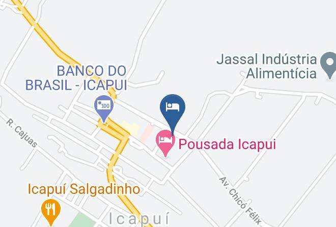 Icapui - Braga Maria M S Pousada E Restaurante O Francisco Maps