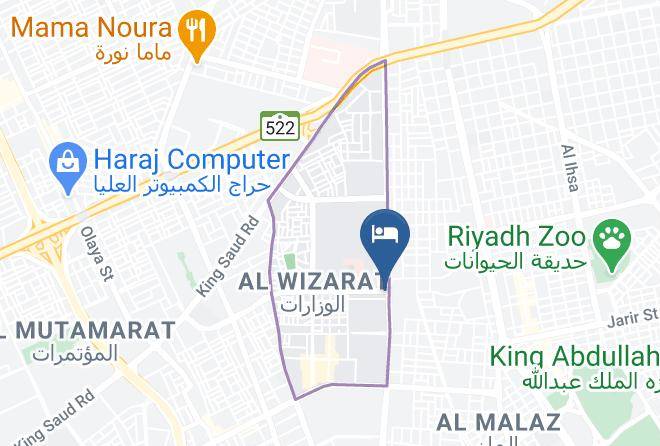 Riyadh - Braira Al Wazarat Hotel Maps