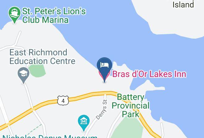 Bras D'or Lakes Inn Map