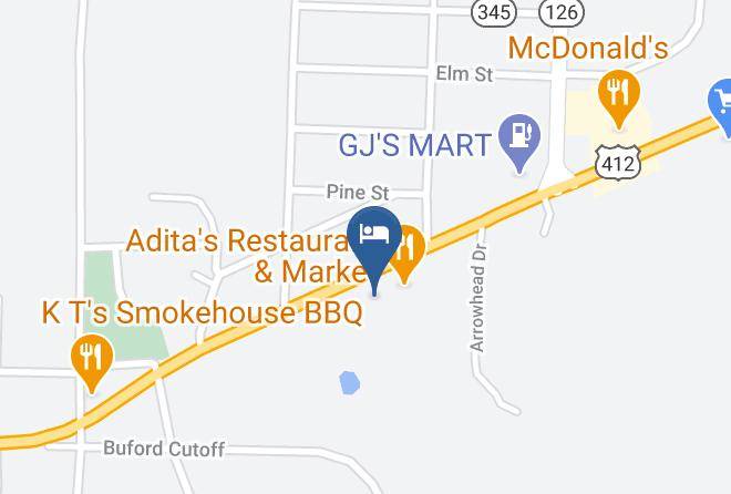 Brass Door Motel Map