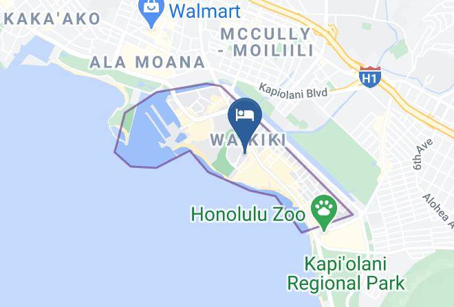 Honolulu - The Breakers Hotel Maps