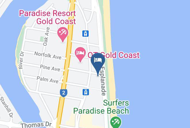 Gold Coast - Breakfree Beachpoint Surfers Paradise Maps