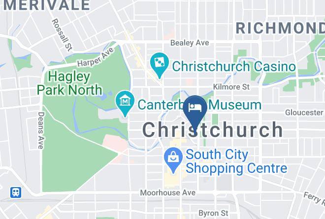 Christchurch - Breakfree On Cashel Christchurch Maps