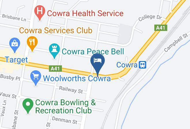 Cowra - Breakout Motor Inn Maps