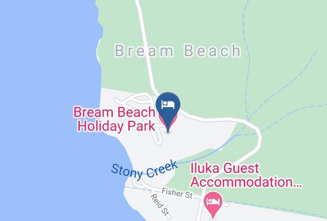 Bream Beach Holiday Park Map