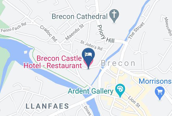 Powys - Brecon Castle Hotel Restaurant Maps