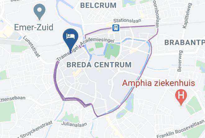 Breda - Breda Nightflight Jeugdherberg Maps