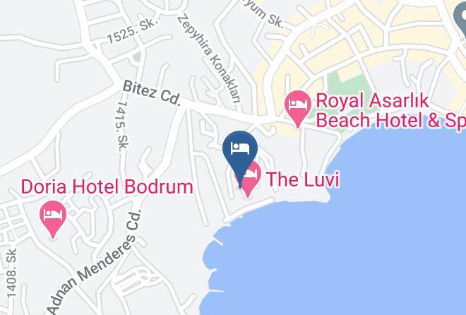 Bodrum - Ladonia Hotels Breeze Beach Hotel Bodrum Maps