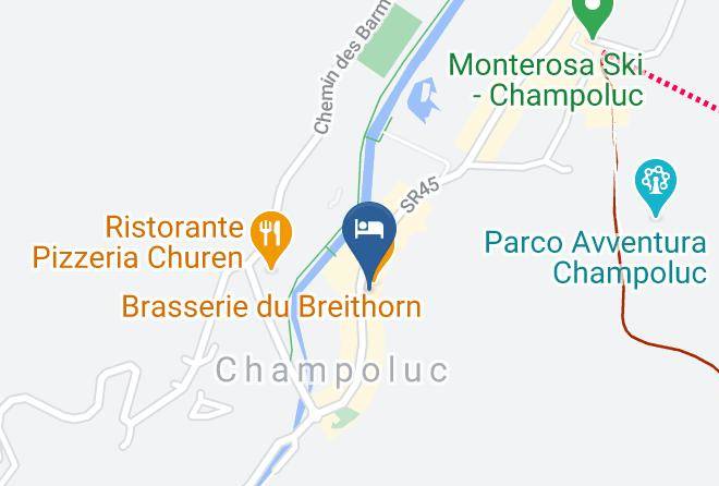 Breithorn Hotel Champoluc Map