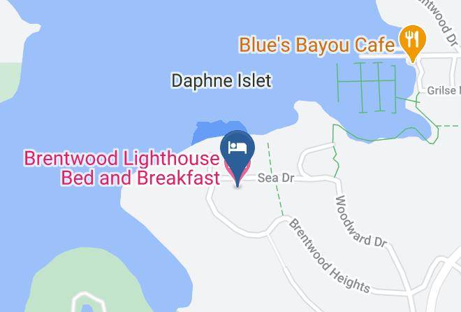 Brentwood Lighthouse Bed And Breakfast Map - British Columbia - Capital