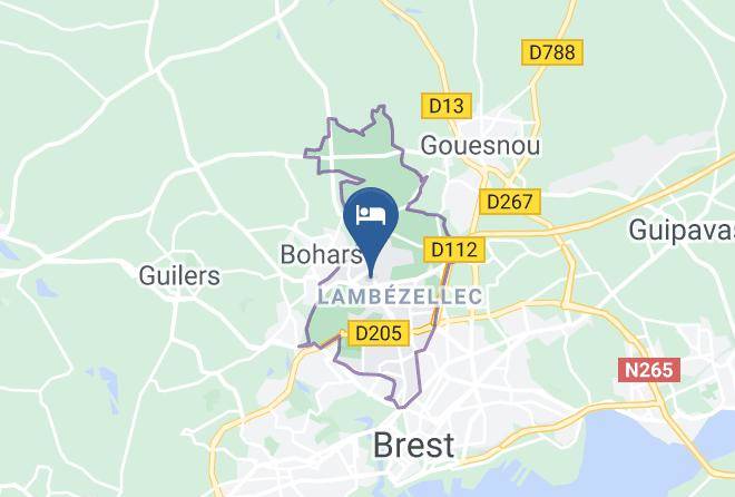 Finistere - Brest Chambres D'hotes Maps