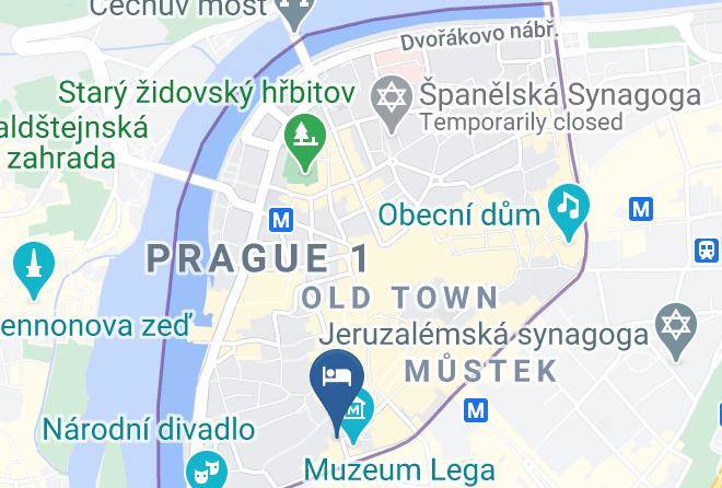 Prague - Brewery Hotel U Medvidku Maps