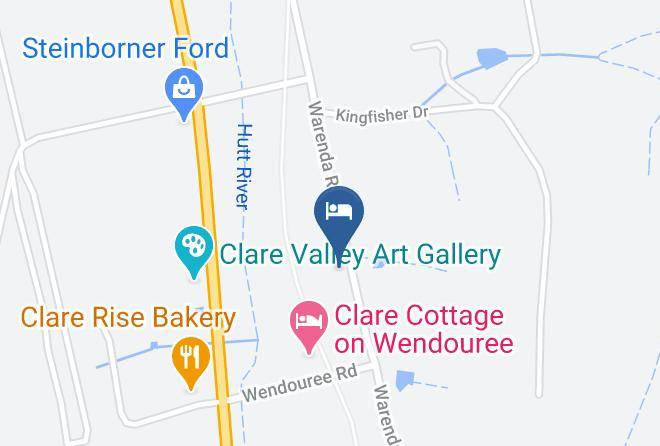 Clare And Gilbert Valleys - Brice Hill Country Lodge Maps