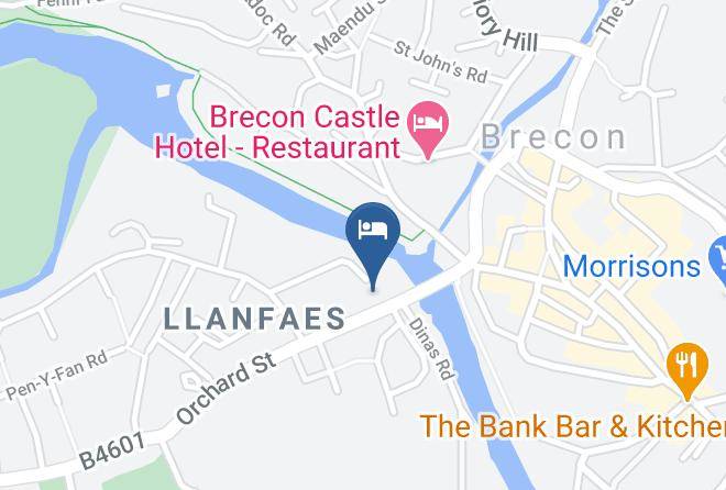 Powys - Bridge Cafe B&b Maps